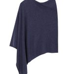 Poncho Cashmere Ava Azul Medio
