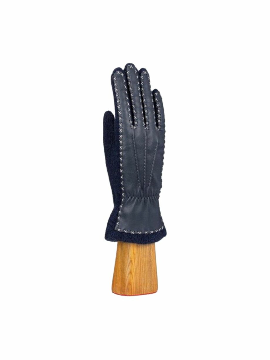 Guante lana y angora Azul Marino
