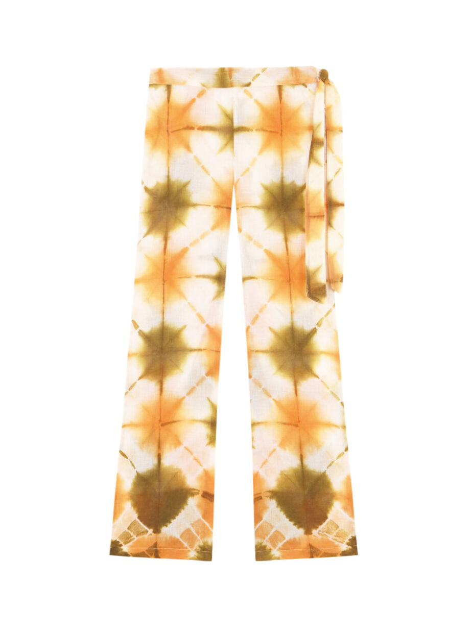 Pantalón Flare Tie Dye Green