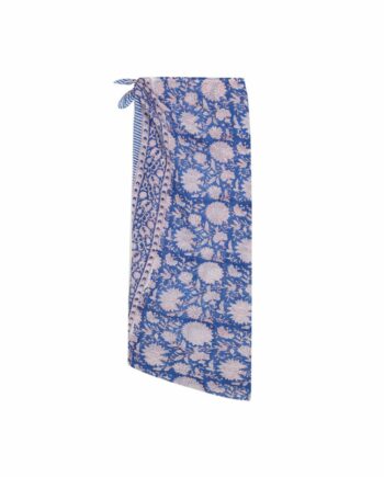 Pareo Flores Azul