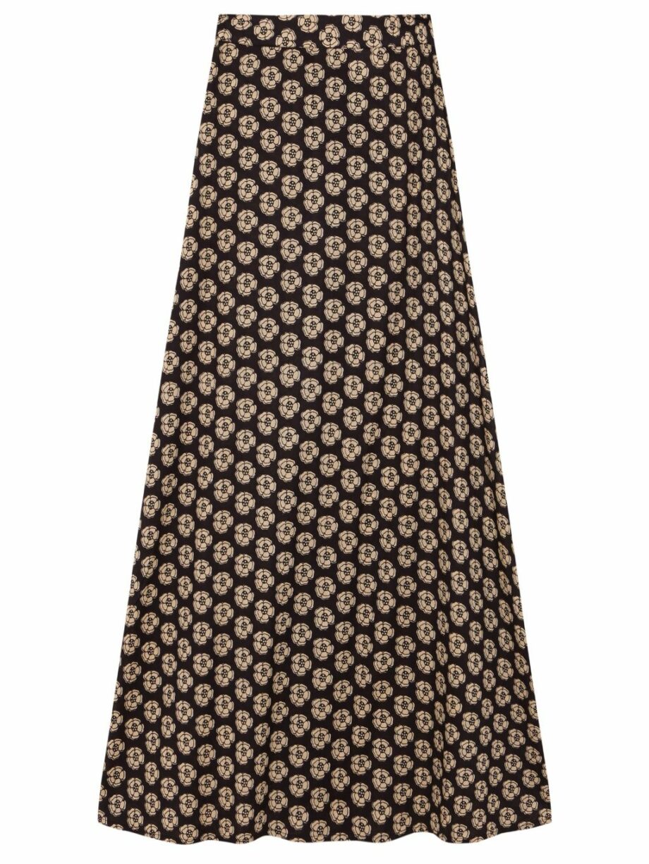 Falda Evasé Poppies