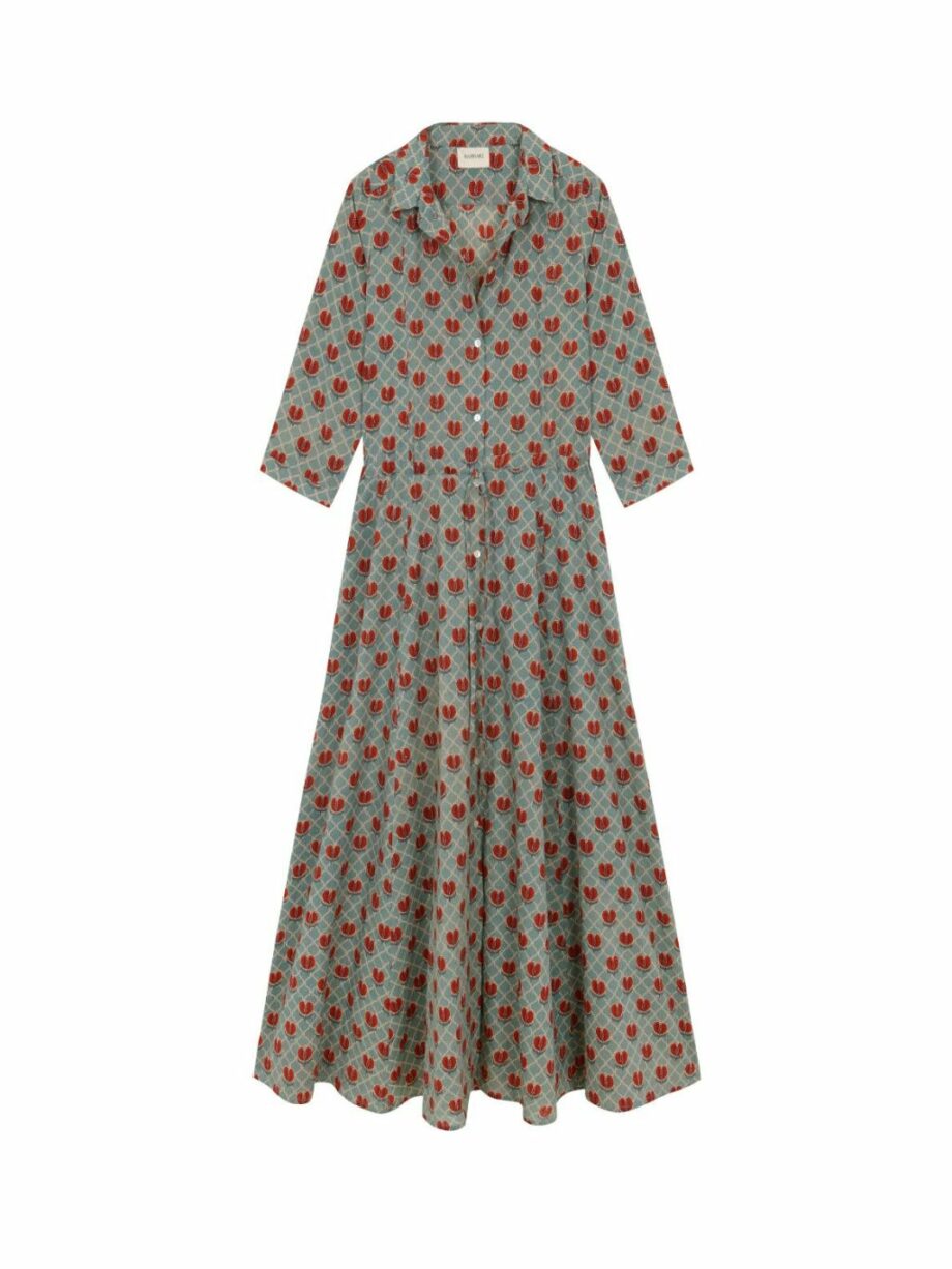 Vestido Azores Teal