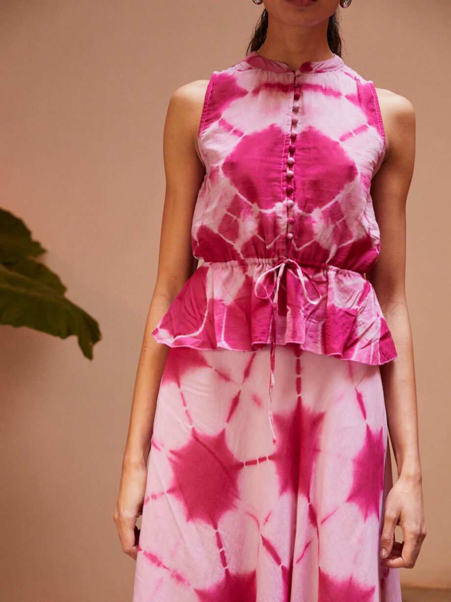 Top Tie Dye Fucsia