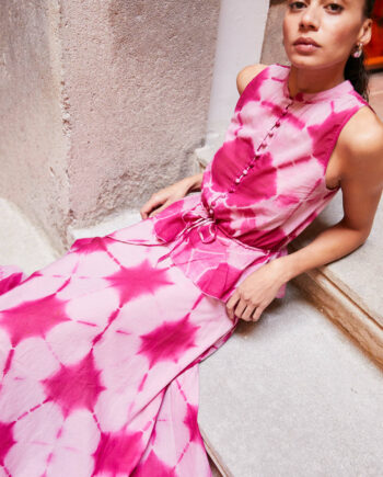 Top Tie Dye Fucsia