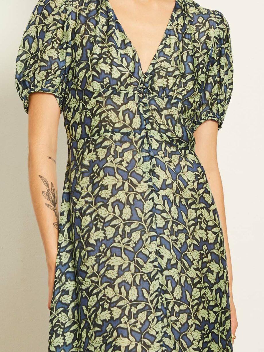 Vestido Midi Morris Blue