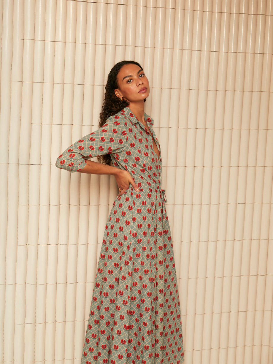 Vestido Azores Teal