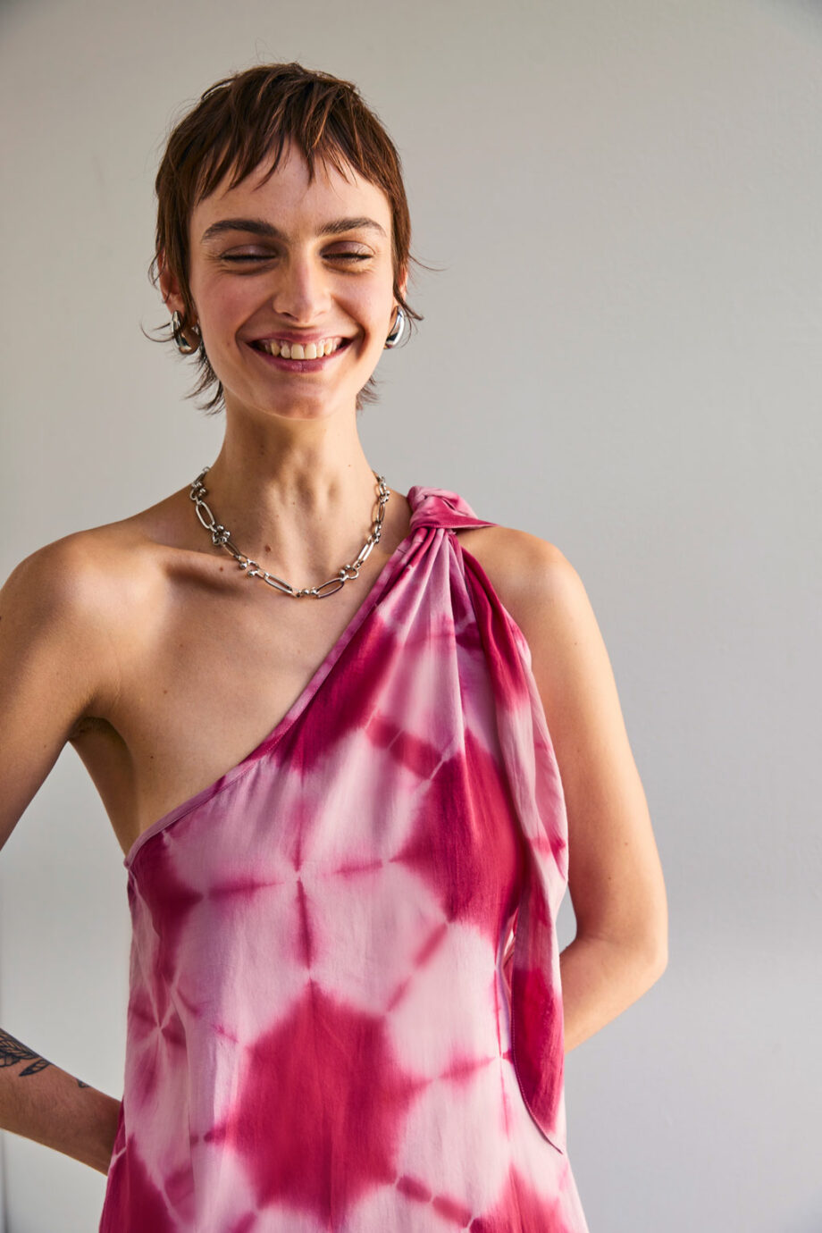 Vestido Asimétrico Tie Dye