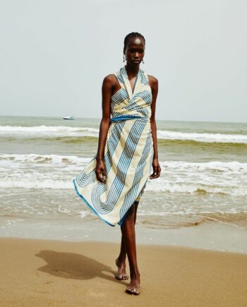 Chaleco Pareo Kaia Waves Azul
