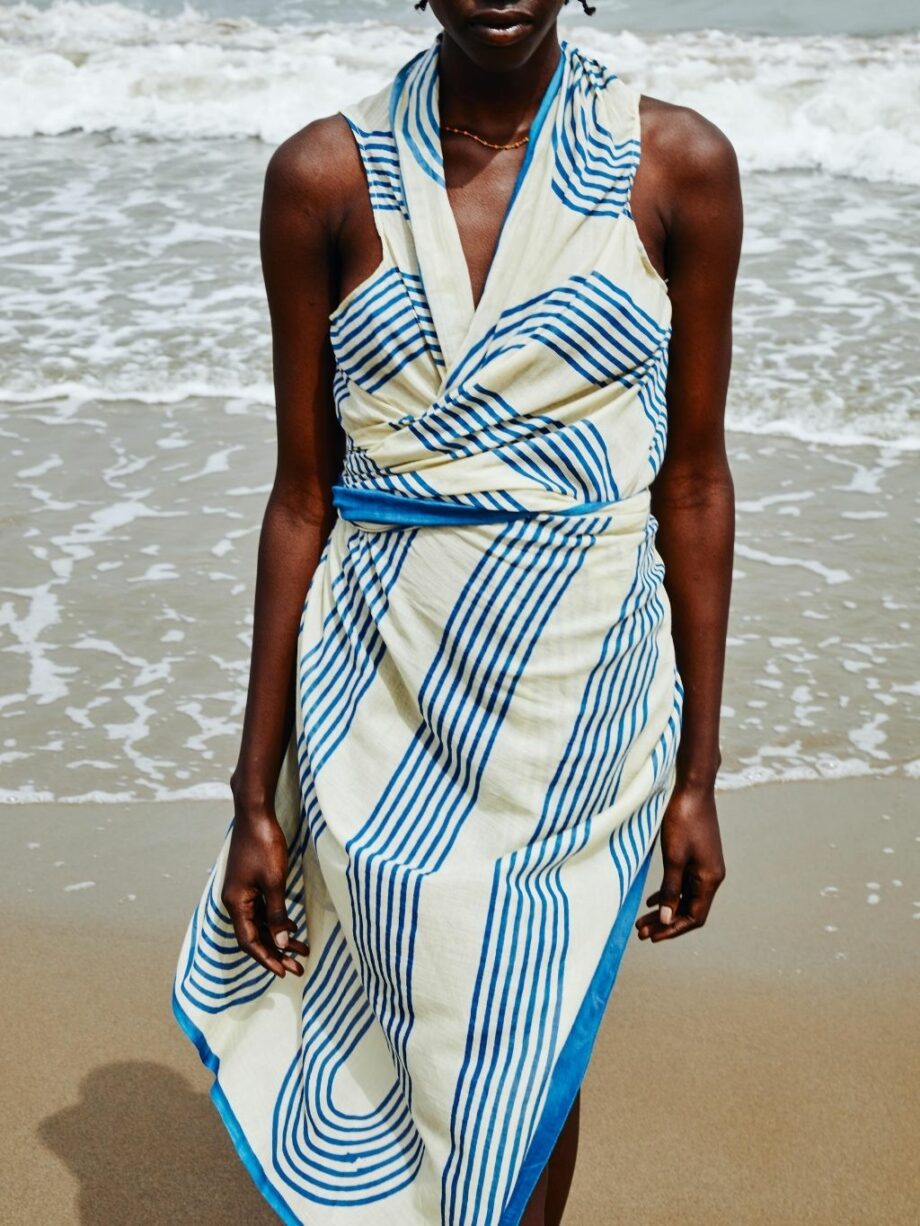 Chaleco Pareo Kaia Waves Azul