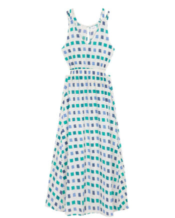 Vestido Cut Out Chess