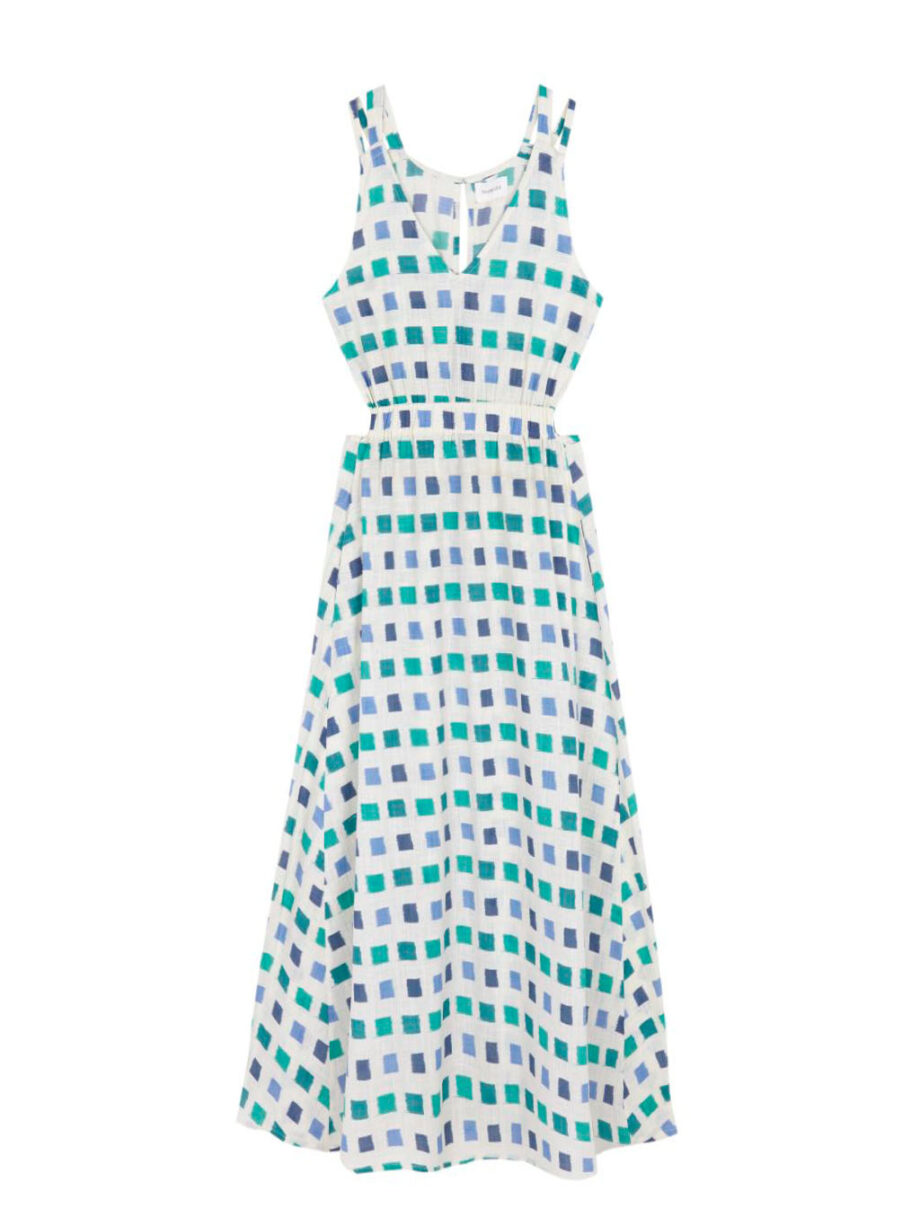 Vestido Cut Out Chess