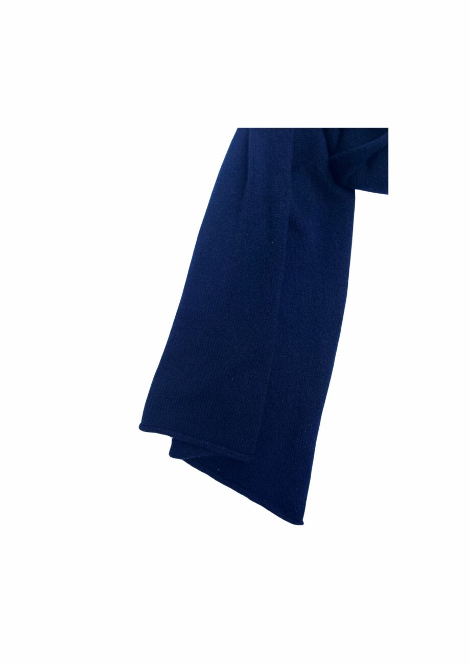 Bufanda cashmere azul marino
