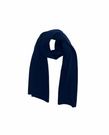 Bufanda cashmere azul marino