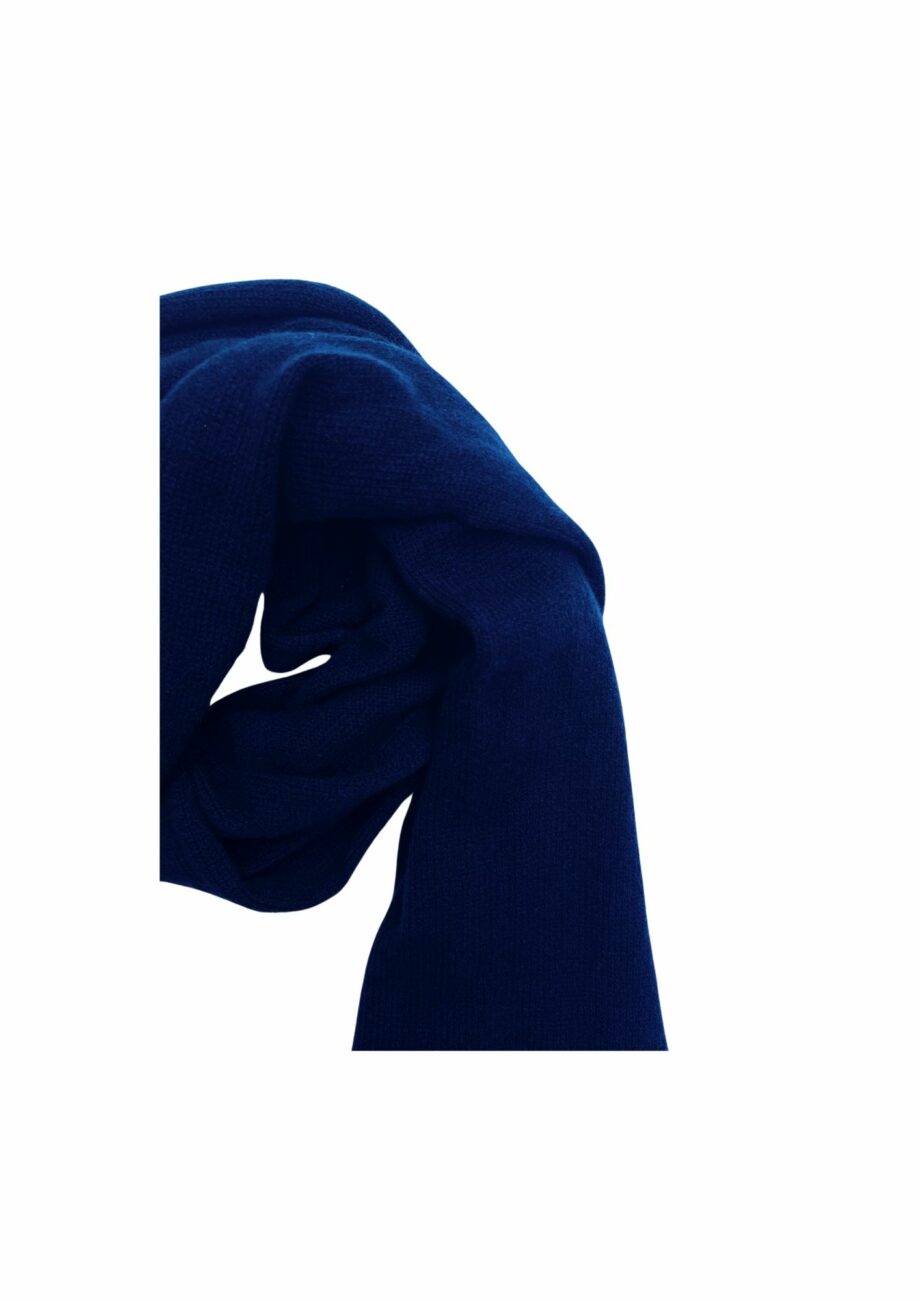 Bufanda cashmere azul marino