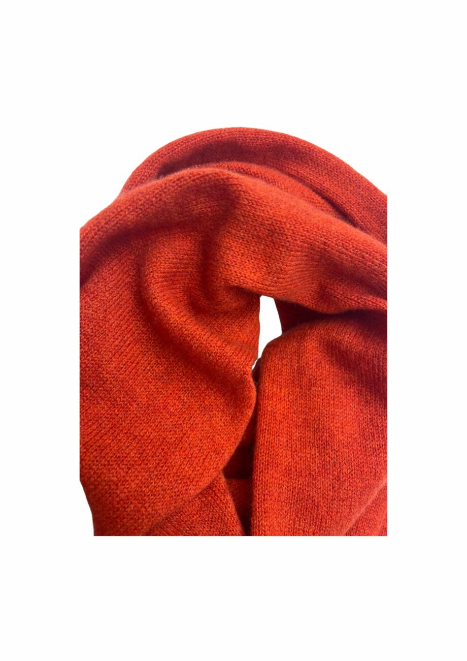 Bufanda cashmere naranja