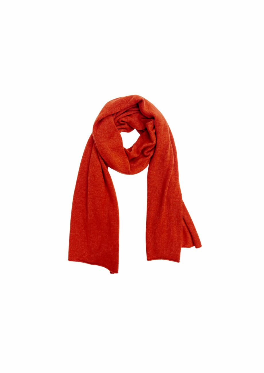 Bufanda cashmere naranja