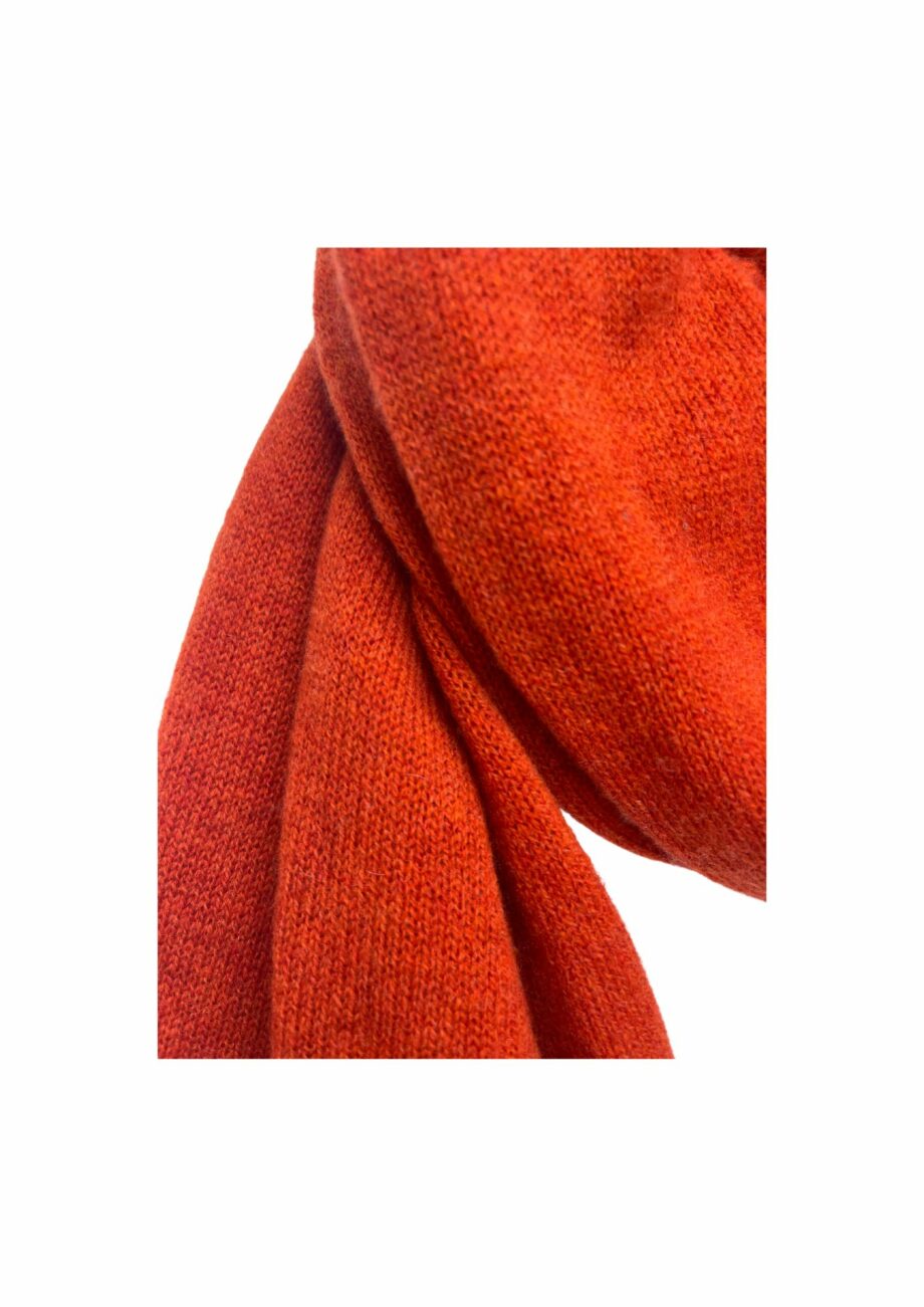 Bufanda cashmere naranja