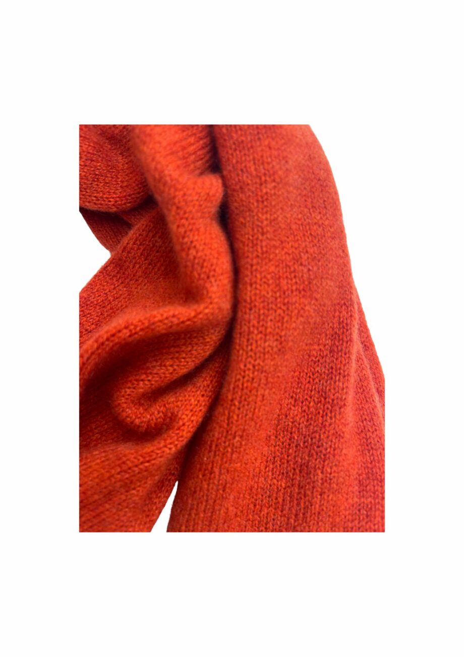 Bufanda cashmere naranja