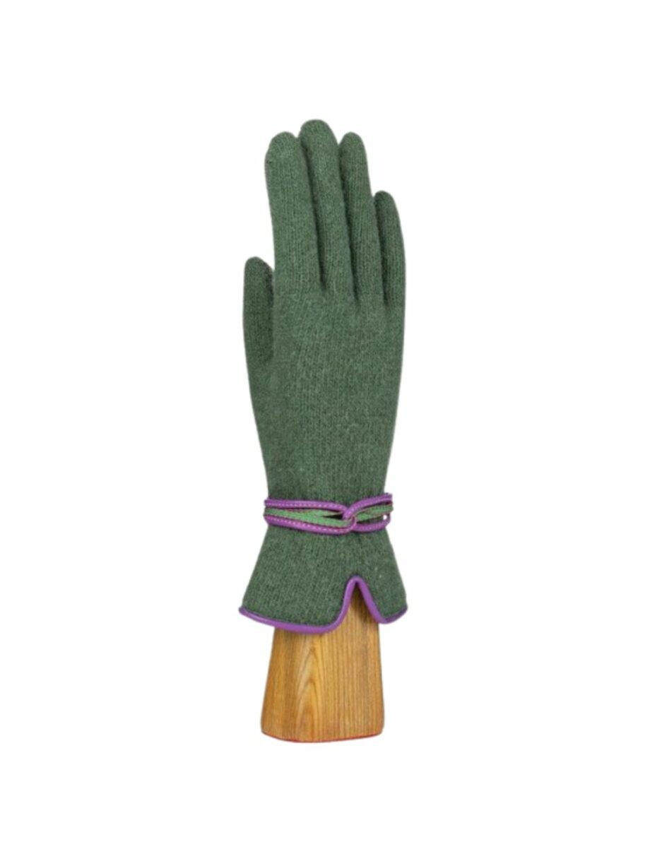 Guante angora Verde Pino