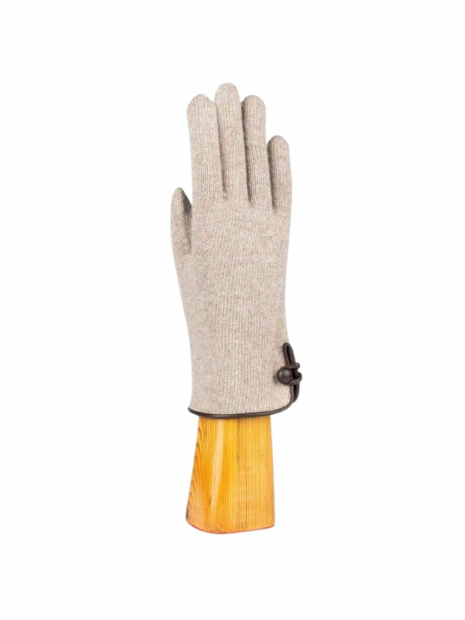 Guante lana y cashmere reciclado Stone