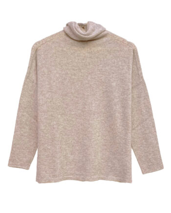 Jersey Beige Cuello alto Cashmere