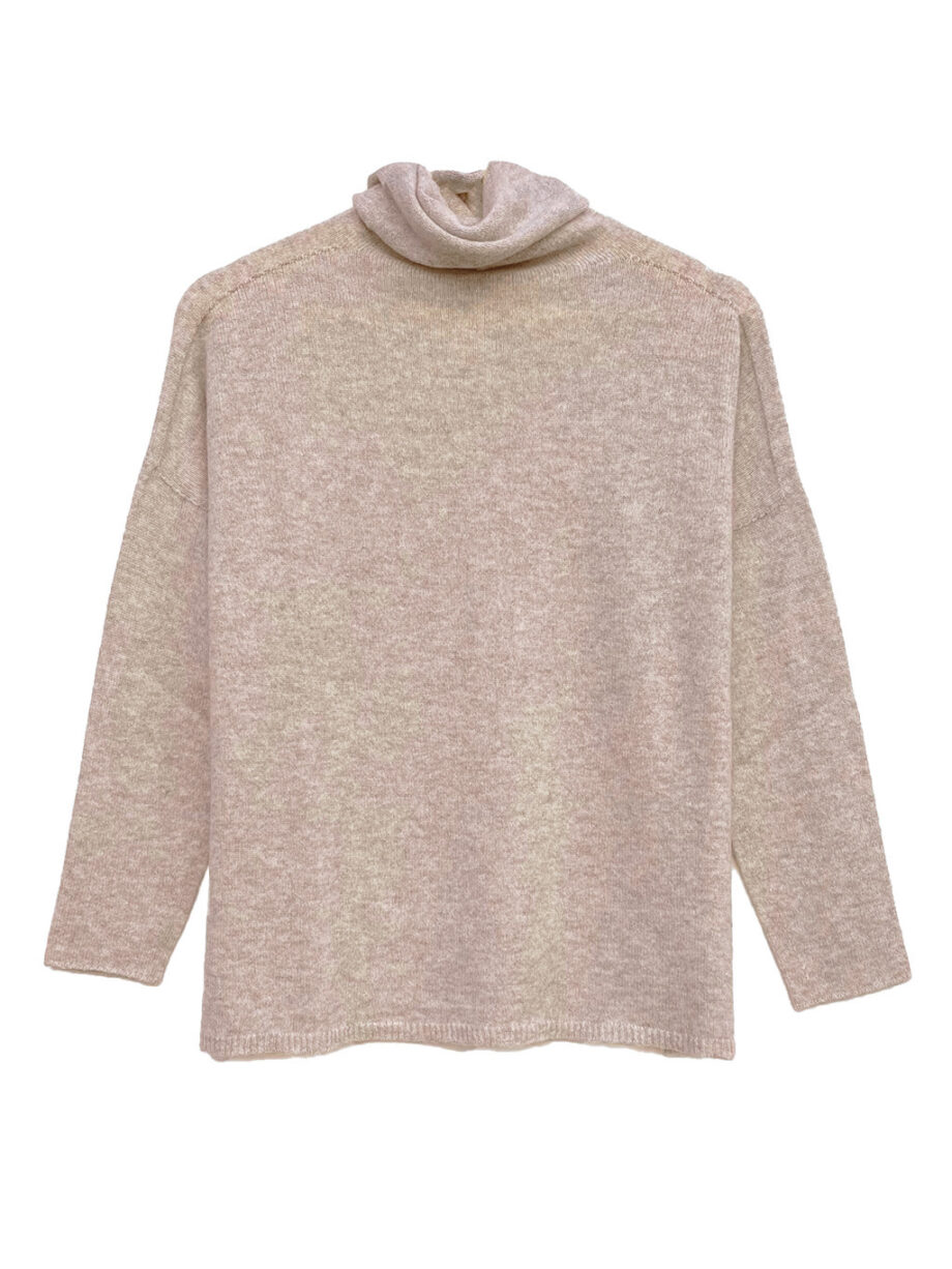 Jersey Beige Cuello alto Cashmere