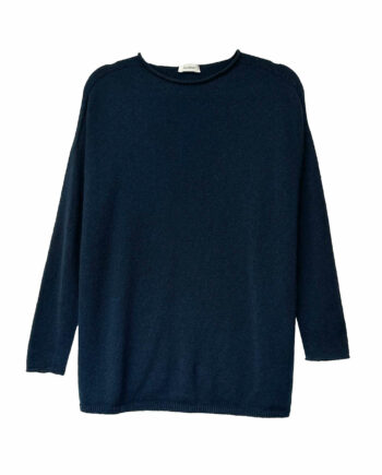 Jersey Azul cuello redondo Cashmere