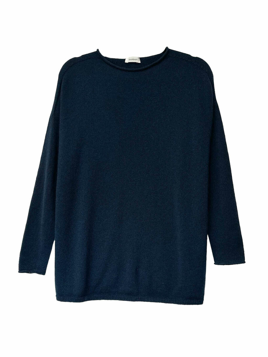 Jersey Azul cuello redondo Cashmere