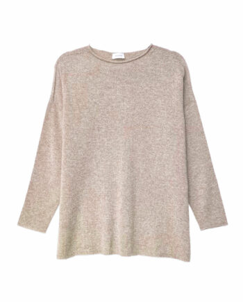 Jersey Beige cuello redondo Cashmere