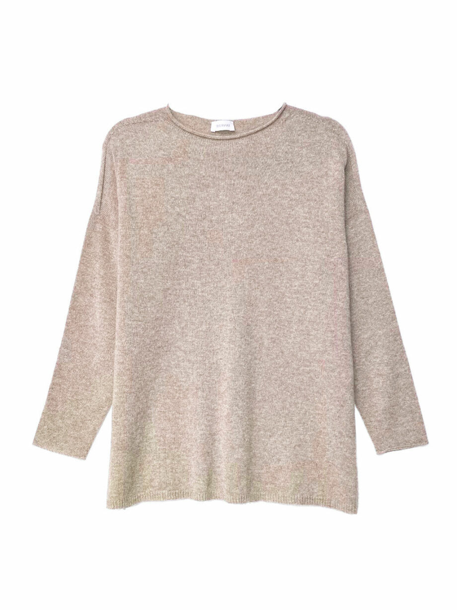Jersey Beige cuello redondo Cashmere