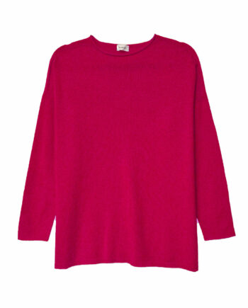 Jersey Fucsia cuello redondo Cashmere