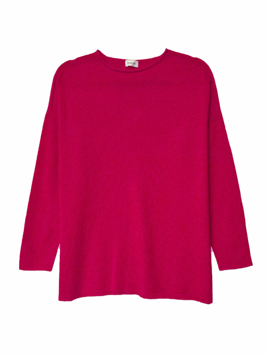 Jersey Fucsia cuello redondo Cashmere