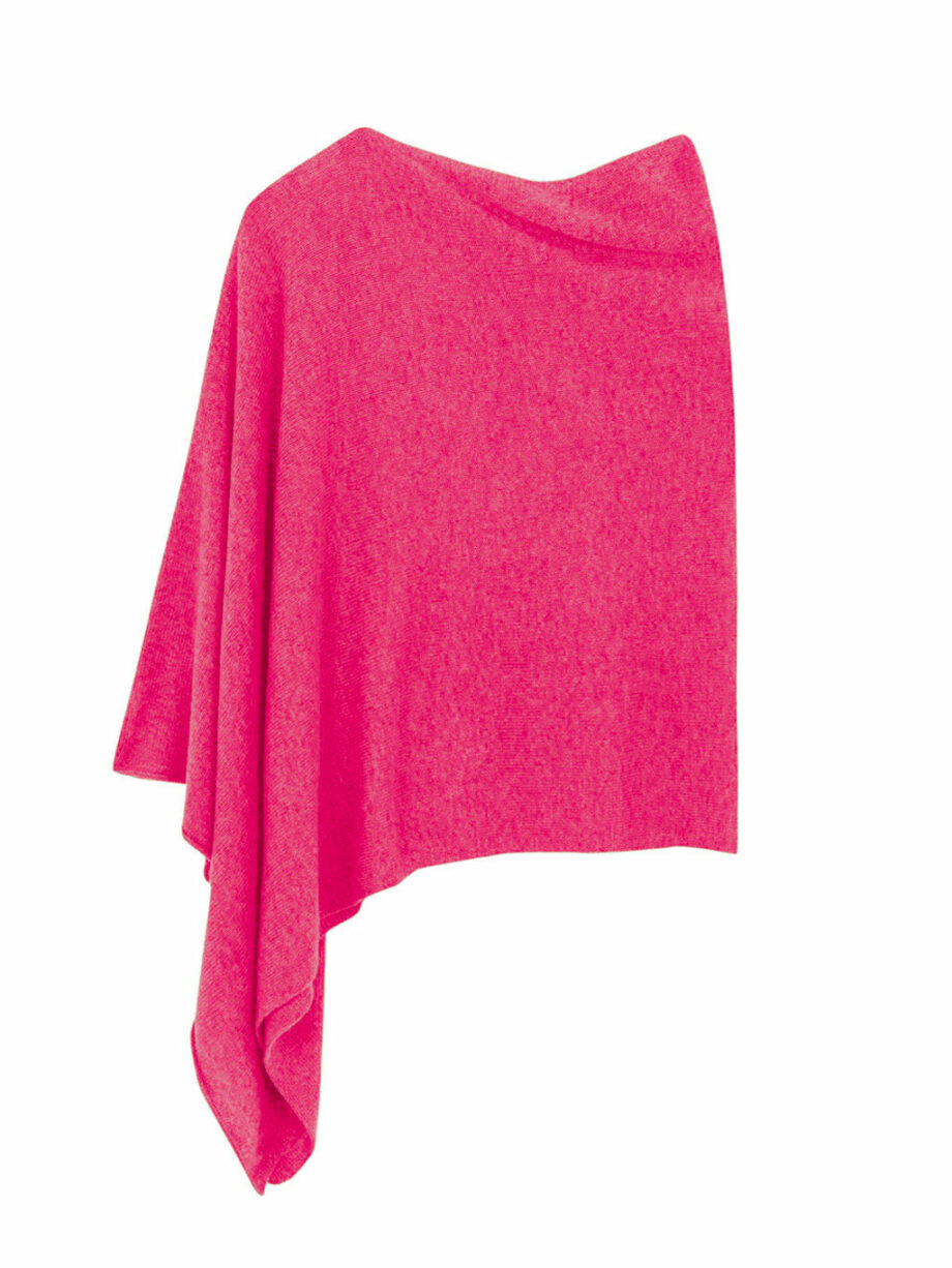 Poncho Cashmere Fucsia