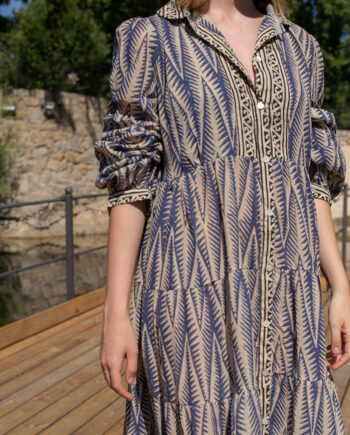 Maxi Vestido Paros Azul