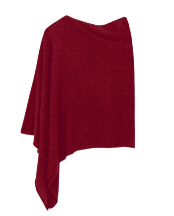 Poncho Cashmere Ava Granate