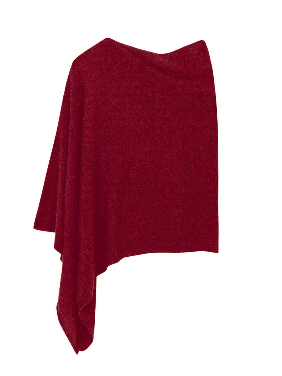 Poncho Cashmere Ava Granate