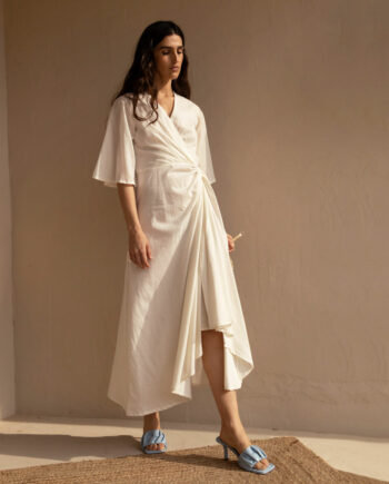 Vestido Nudo Blanco