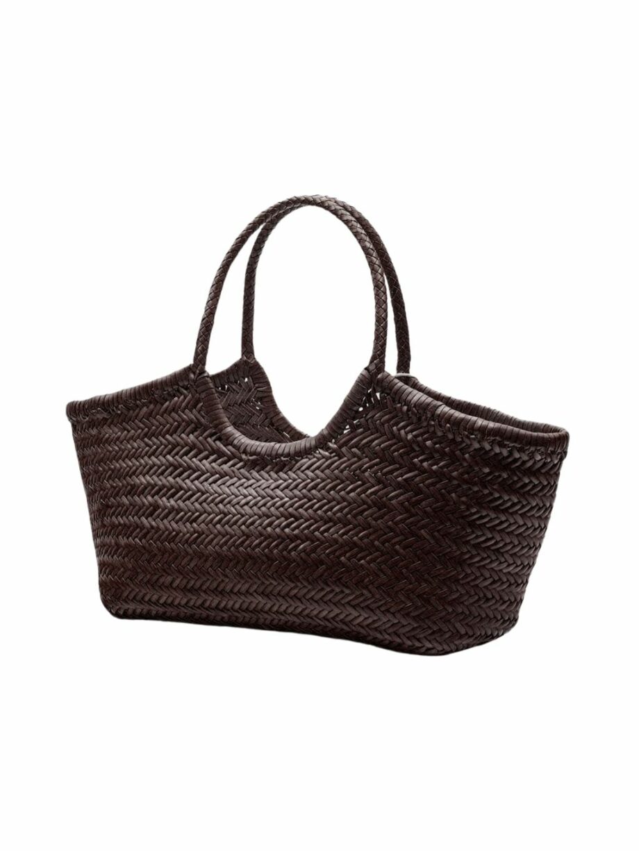 Bolso Nantucket Basket big marrón oscuro