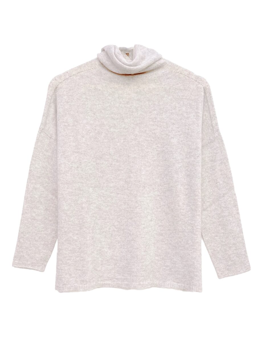 Jersey Blanco Cuello alto Cashmere