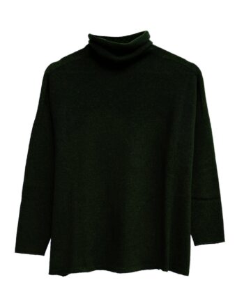 Jersey Verde Cuello alto Cashmere