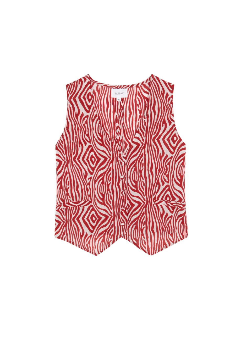 Chaleco estampado animal