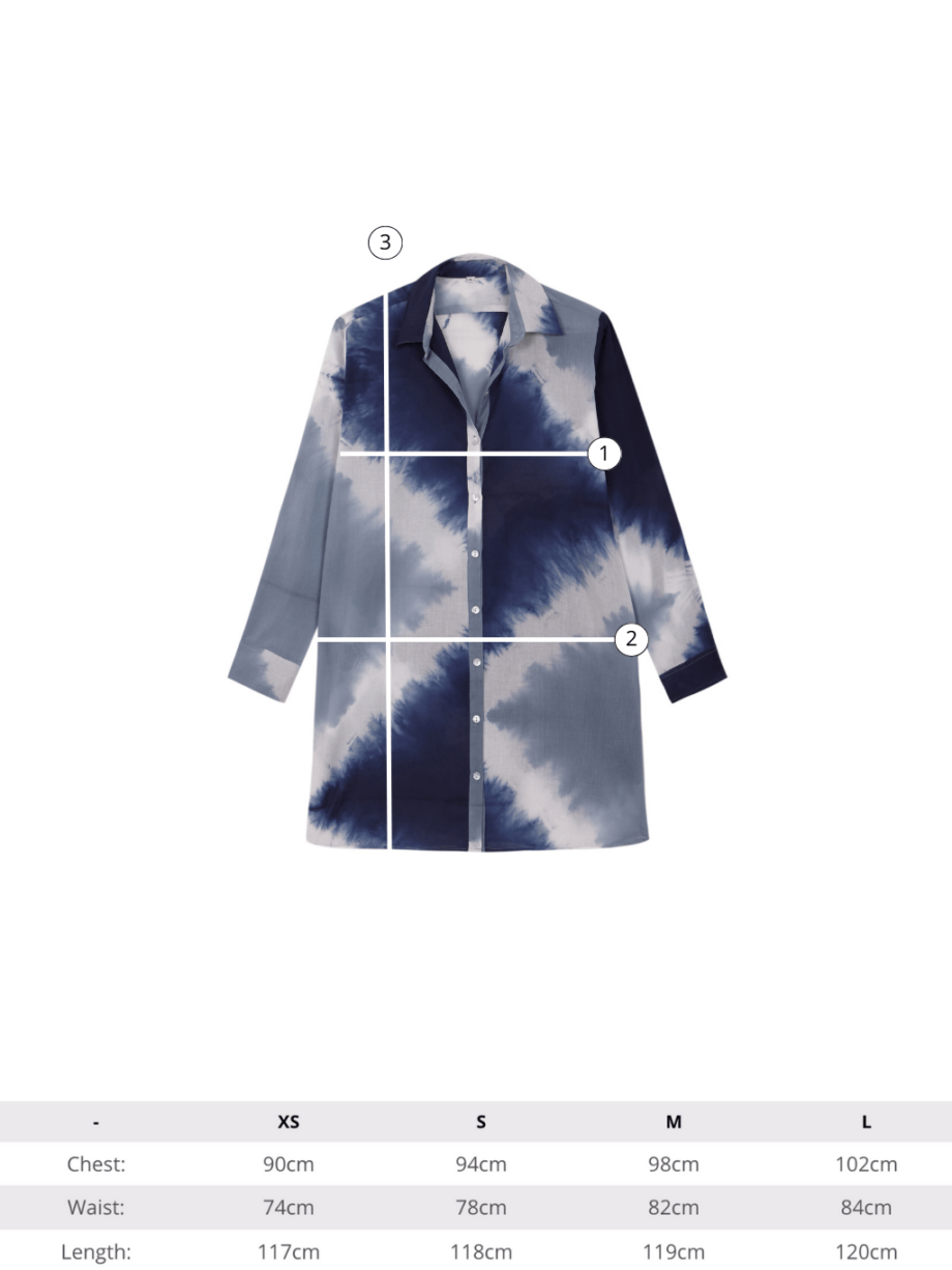 Camisero Corto Tie Dye Azul