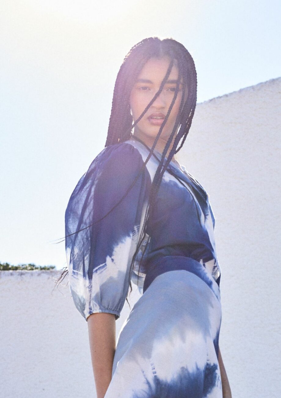Blusa Anafati Tie Dye Azul