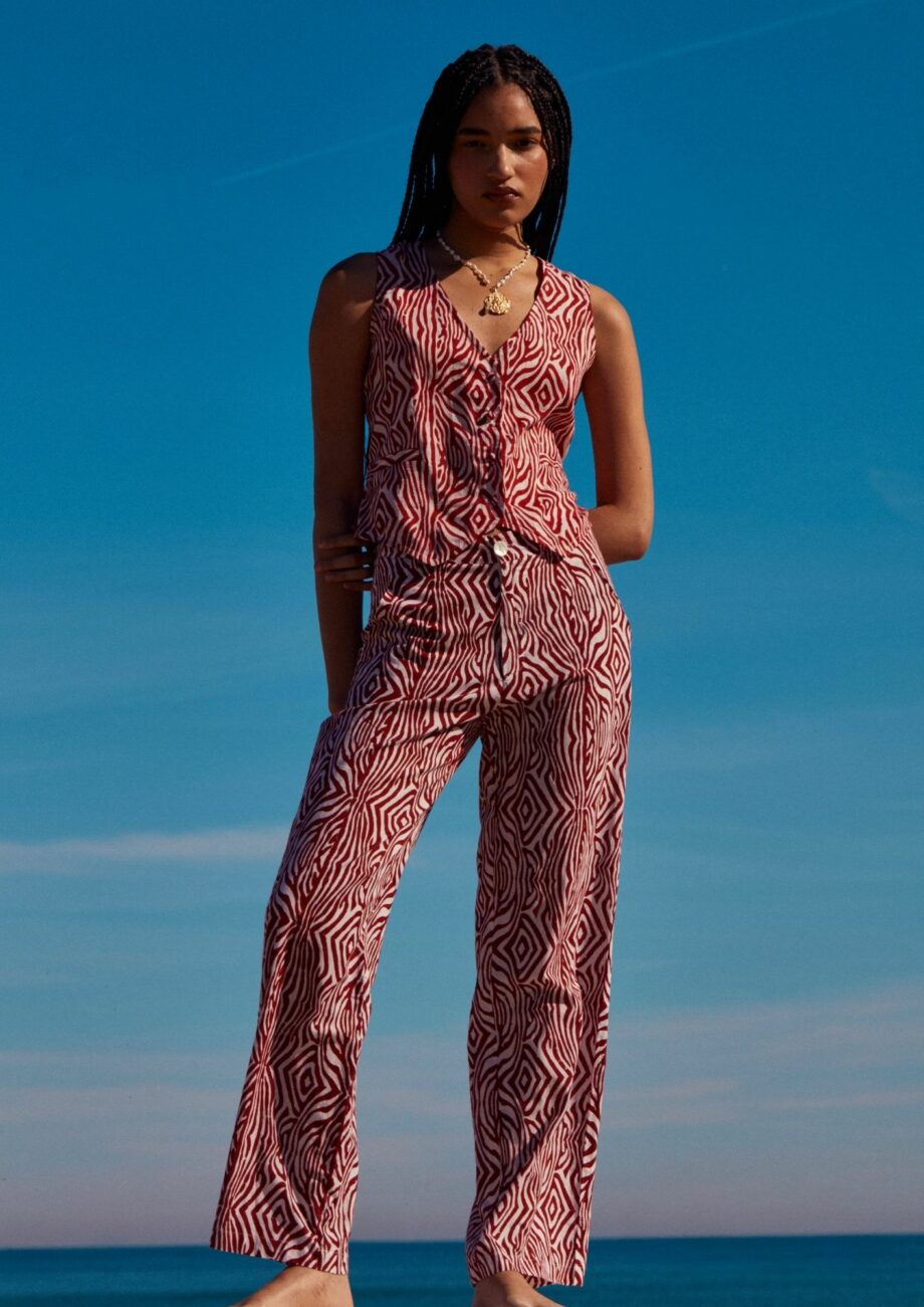 Pantalón estampado animal