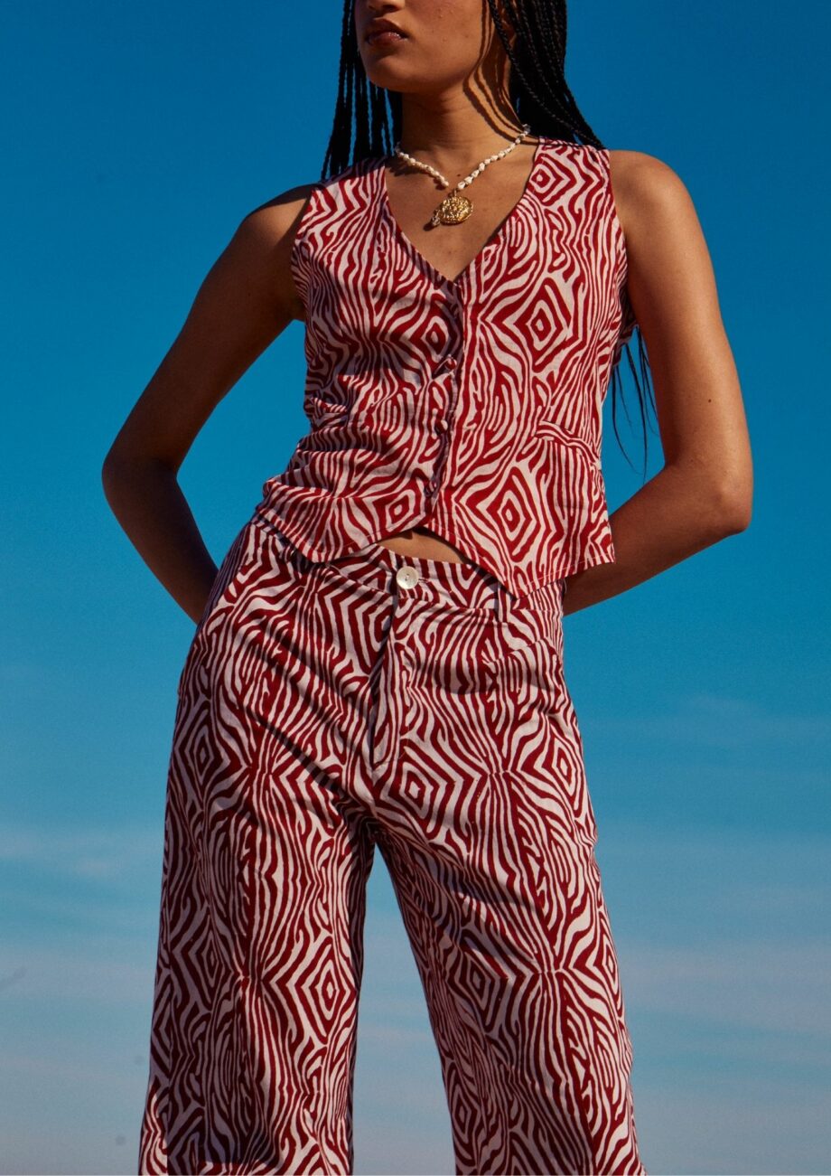 Pantalón estampado animal