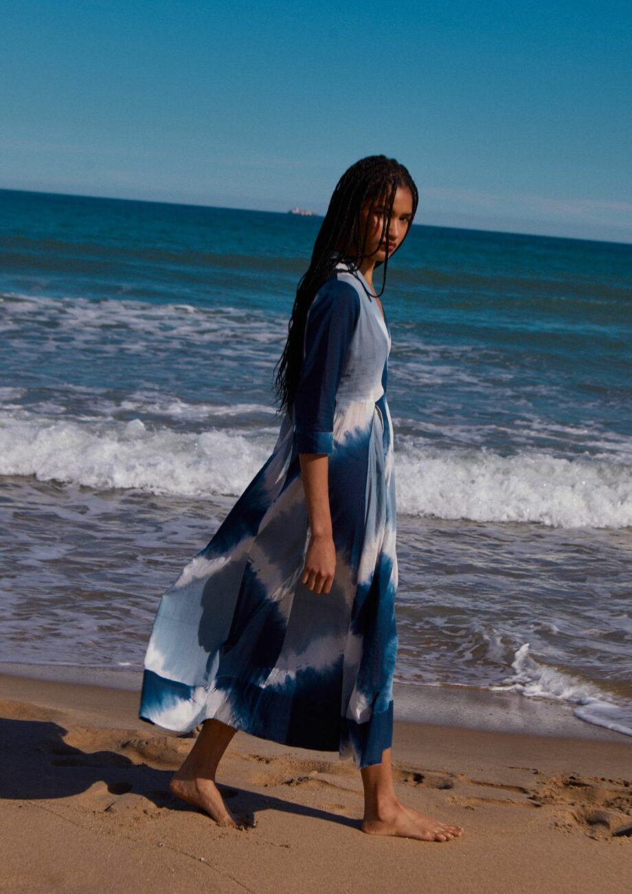 Vestido Alima Tie Dye Azul