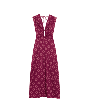 Vestido Rodas Burdeos