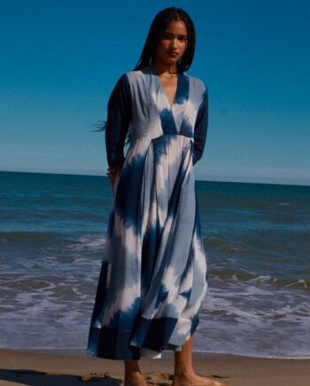 Vestido Alima Tie Dye Azul