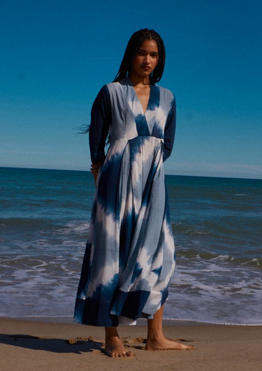 Vestido Alima Tie Dye Azul