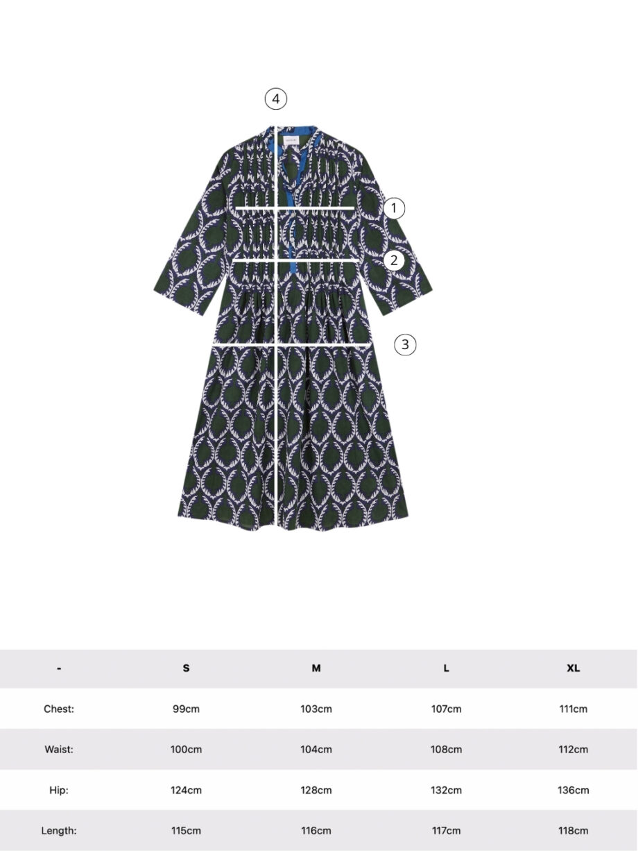 Vestido Pliegues Anaran Verde